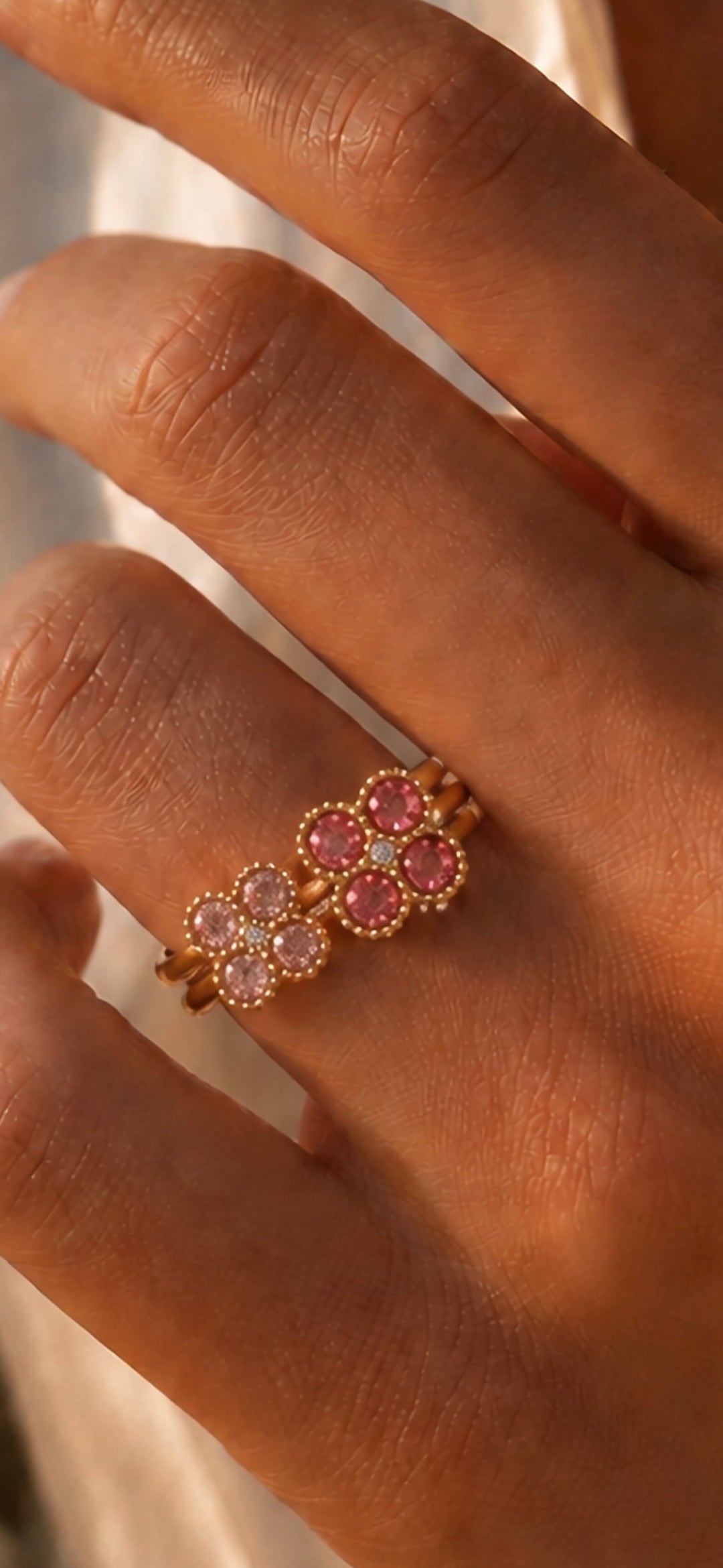 Bague Éclat Floréal – Duo de bagues