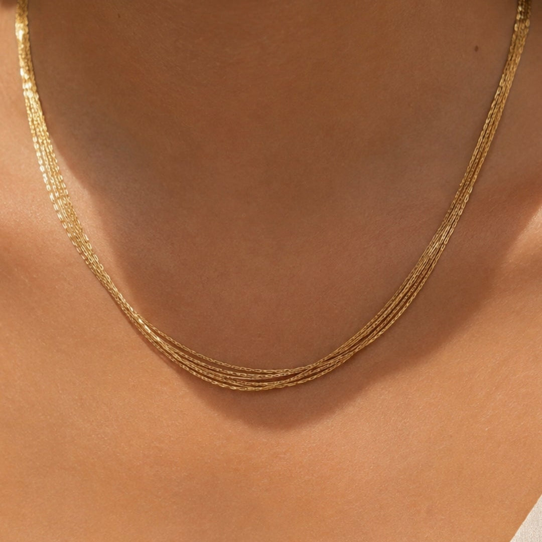 Collier Éclat Harmonie – 4 rangs