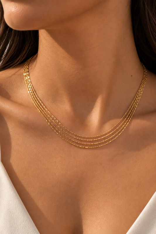 Collier Éclat Harmonie – 4 rangs