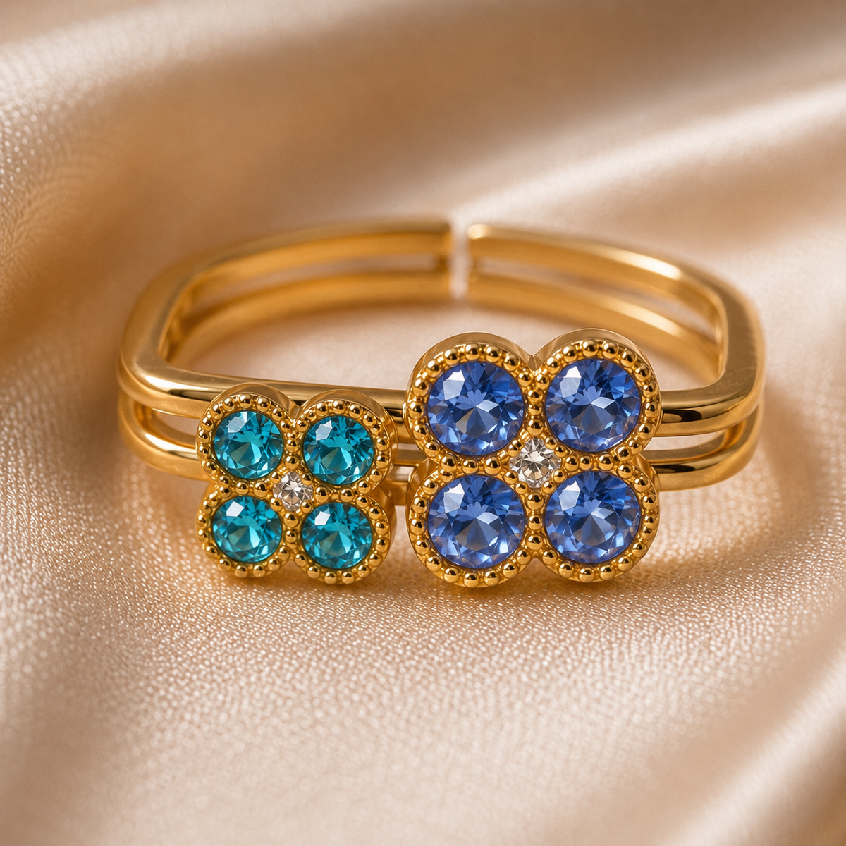 Bague Éclat Floréal – Duo de bagues