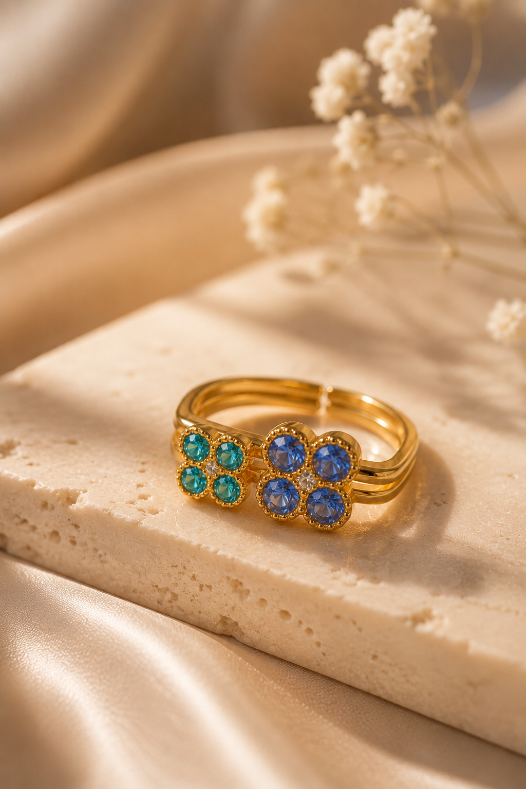 Bague Éclat Floréal – Duo de bagues